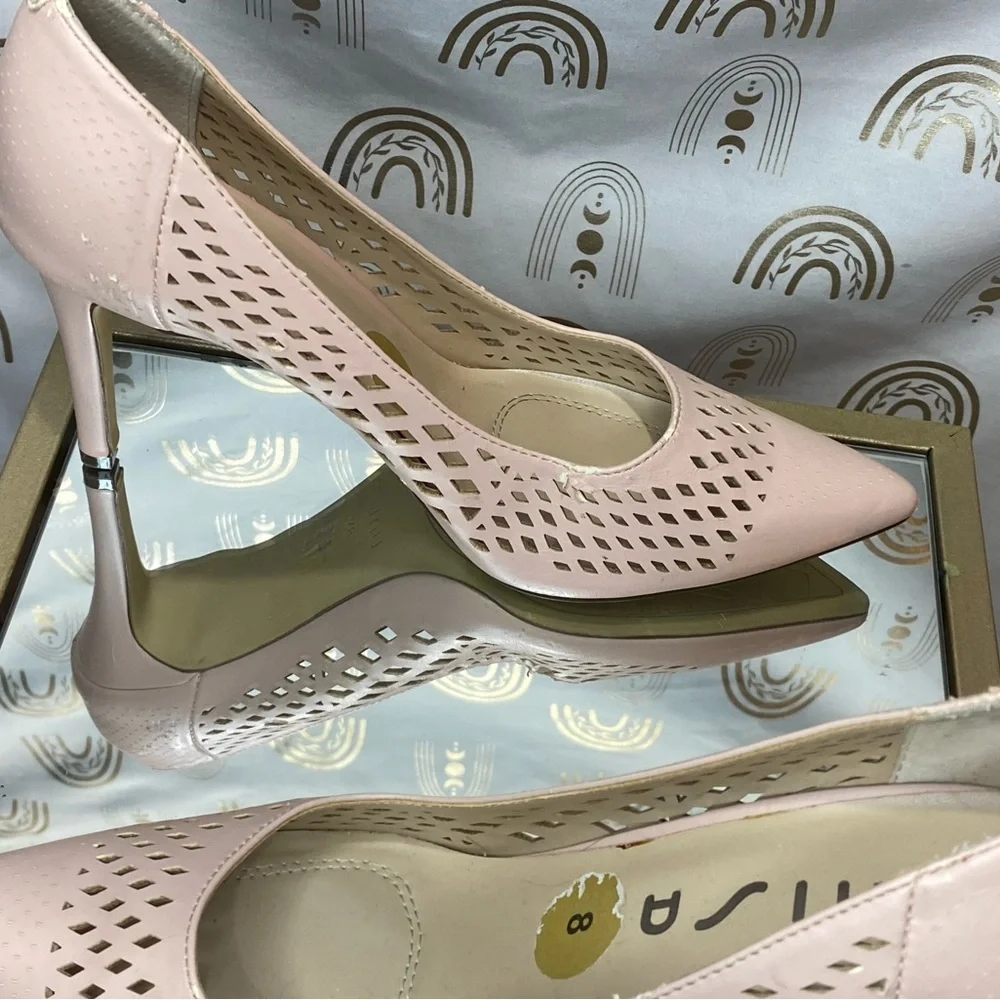 Unisa Blush Pink Perforated Heels